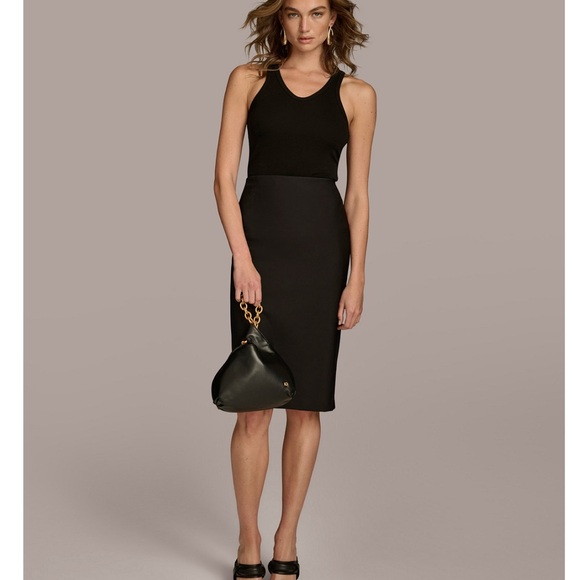 Donna Karan Black Leather Wristlet - Picture 7 of 8